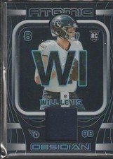 2023 Obsidian Will Levis Titans 57/199 Rookie Jersey Football Card. rookie card picture