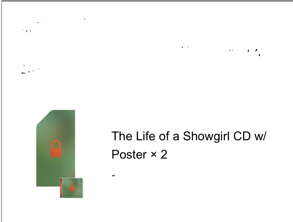 PRESALE -Taylor Swift ‘The Life of a Showgirl’  CD WITH POSTER CONFIRMED !! - Image 3 of 3