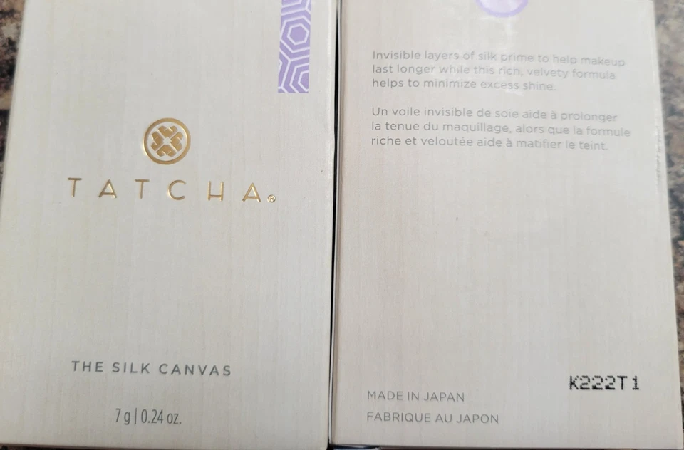 tatcha the silk canvas primer TWO(2)- .24oz NEW primers In Boxes Per Order. NWB - Image 4 of 4