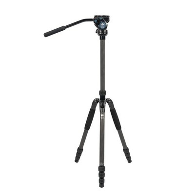 SIRUI T04S Series Carbon Fiber Tripod with VA-5 Compact Fluid Video Head (T-0...