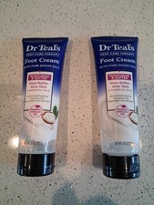 Dr. Teal's Pure Epsom Salt Foot Cream Moisturize Softens with Shea Butter 8 Oz