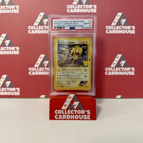 Rocket's Zapdos | 15/132 | PSA 10 | Celebrations | G20