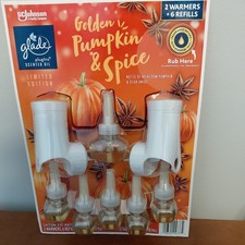 Glade PlugIns Olej zapachowy LIMITOWANA EDYCJA. 2 podgrzewacze + 6 wkładów - dynia i przyprawa