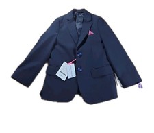 Isaac Mizrahi Little Boys Solid CLASSIC SLIM FIT Blazer Navy Blue Size 4 NWT