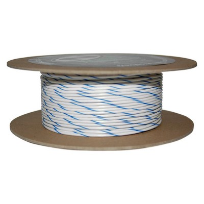 NAMZ NWR-96-100 White/Blue Stripe 100' Spool of Primary Wire
