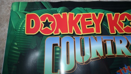 SELTENES 2-SEITIGES 1994 SUPER NINTENDO DONKEY KONG COUNTRY STORE PROMO VINYL POSTER - Bild 6 von 13