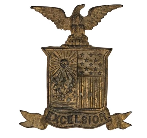 EXCAVATED CIVIL WAR RELIC HAT BADGE FROM GRAND ECORE