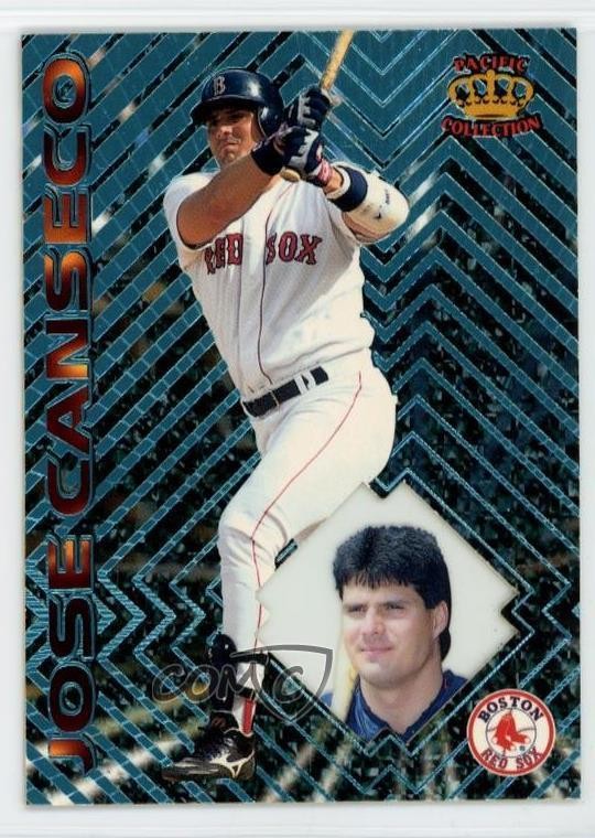 1997 Pacific Crown Collection Prism Light Blue Jose Canseco #13 0t2