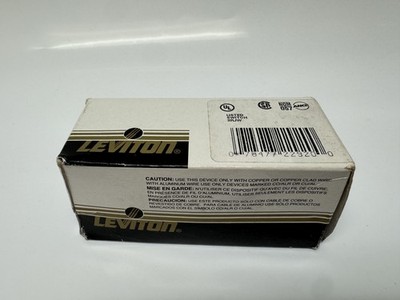Leviton 5241-I Ivory Combination Toggle Switch 1-Pole & 3-Way 5A 120/277V AC
