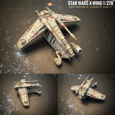 Star Wars X-Wing GAR Clone Wars LAATi Magnetized + PAINTED 3.5  14k 3D
