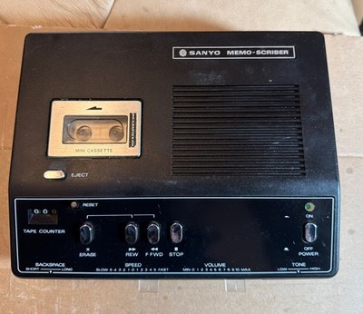 Vintage Sanyo Memo Scriber TRC 7070 (ohne Pedalpad)