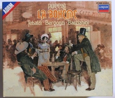 GIACOMO PUCCINI La Boheme Tebaldi Bergonzi Serafin Santa Cecilia Opera CD