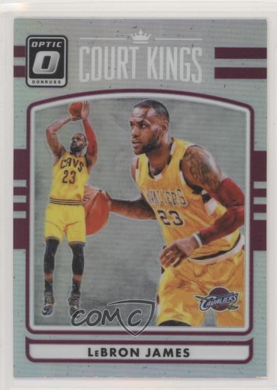 2016-17 Panini Donruss Optic Court Kings Holo Silver Prizm LeBron James #1 gb9