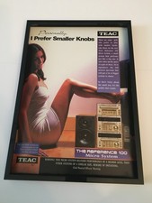 Teac Reference 100 micro hi fi-1999 A4 framed original advert