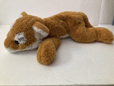 FAO Schwarz TIGER CUB Plush Laying 15" Soft Realistic Stuffed Animal Toy