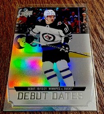 Cole Perfetti Debut Dates 2022-23 Upper Deck Series 1 Hockey # DD-14