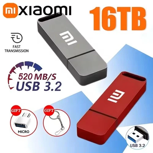 Xiaomi 16TB USB 3.2 Type-C High-Speed Metal Flash Drive for Computer Storage (20