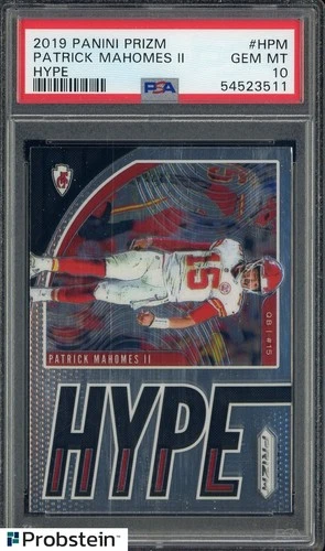2019 Panini Prizm Hype Patrick Mahomes II Kansas City Chiefs PSA 10 GEM MINT