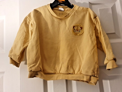 Next Baby gelbes Langarm-Sweatshirt Löwe Alter 18-24 Jahre