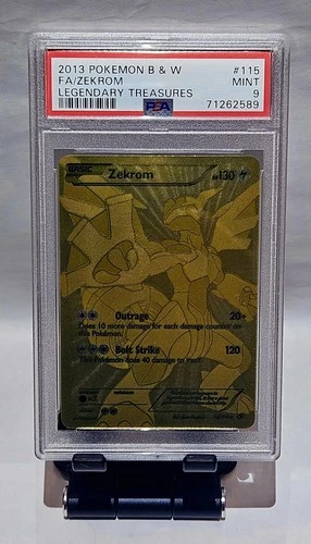2013 POKEMON B&W FULL ART ZEKROM LEGENDARY TREASURES #115  PSA 9