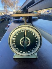 VTG MONTGOMERY WARD 24 Lb Family Scale Antique Mercantile Scale Art Deco 1936 