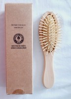 HaarbüRste Aus Holz, Oval, 16 Cm X 4 Cm