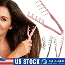 USA Wide Tooth Hair Comb Wide Tooth Comb For Curly Hair Roots Volumizing 