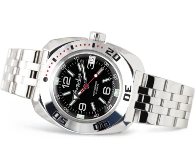 RUSSISCHE ARMBANDUHR TAUCHERUHR VOSTOK WOSTOK BIG DIVER 71064020ATM - Bild 1 von 4