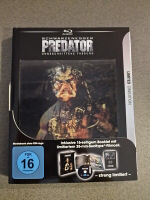 PREDATOR , Arnold Schwarzenegger, Limited CINEDITION 16 Seitiges Booklet Bluray