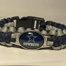 Dallas Cowboys Football Paracord Bracelet NEW