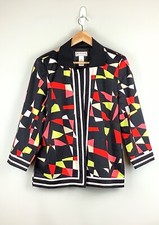 Vintage Victor Costa Occasions Colorful Geometric Jacket Size Medium
