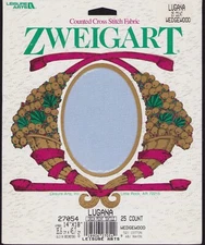 Cross Stitch Zweigart Wedgewood Blue 25 ct Lugana Germany Switzerland 14"x18" 