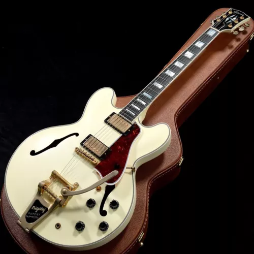 Used 2016 Gibson Limited Run ES-355 Bigsby VOS Classic White W/HSC