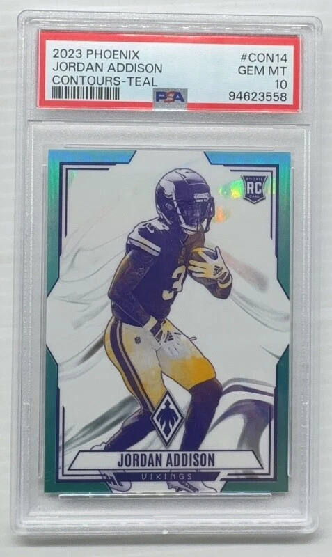 Jordan Addison Panini Phoenix Contours #CON14 Teal