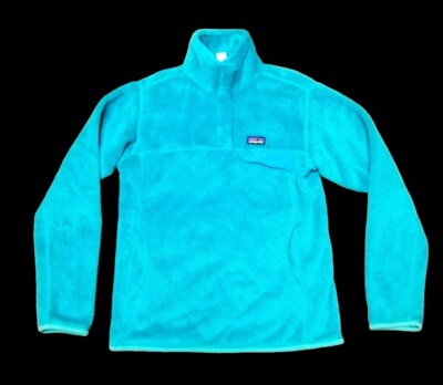 Patagonia Re-Tool Snap-T Polartec Fleece Sweater Teal Blue - Main Image