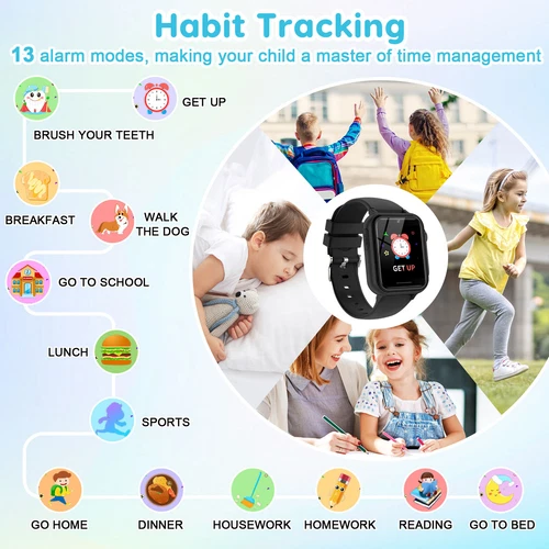 Children's Smart Watchs Camera Games Game Watches Music Player Boys Girls Gifts - Picture 8 of 51