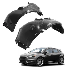 Pair of Front Splash Shield Inner Fender Liners For 2012-2018 Ford Focus LH RH