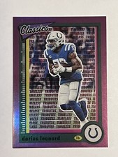 2022 Panini Classics - Timeless Tributes Purple #43 Darius Leonard /35 COLTS!