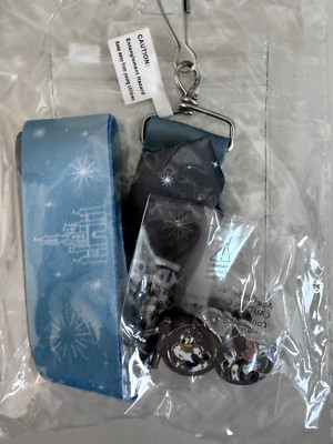 Disney 100 Anniversary Pin Lanyard Donald Daisy Duck Disneyland Costco Travel