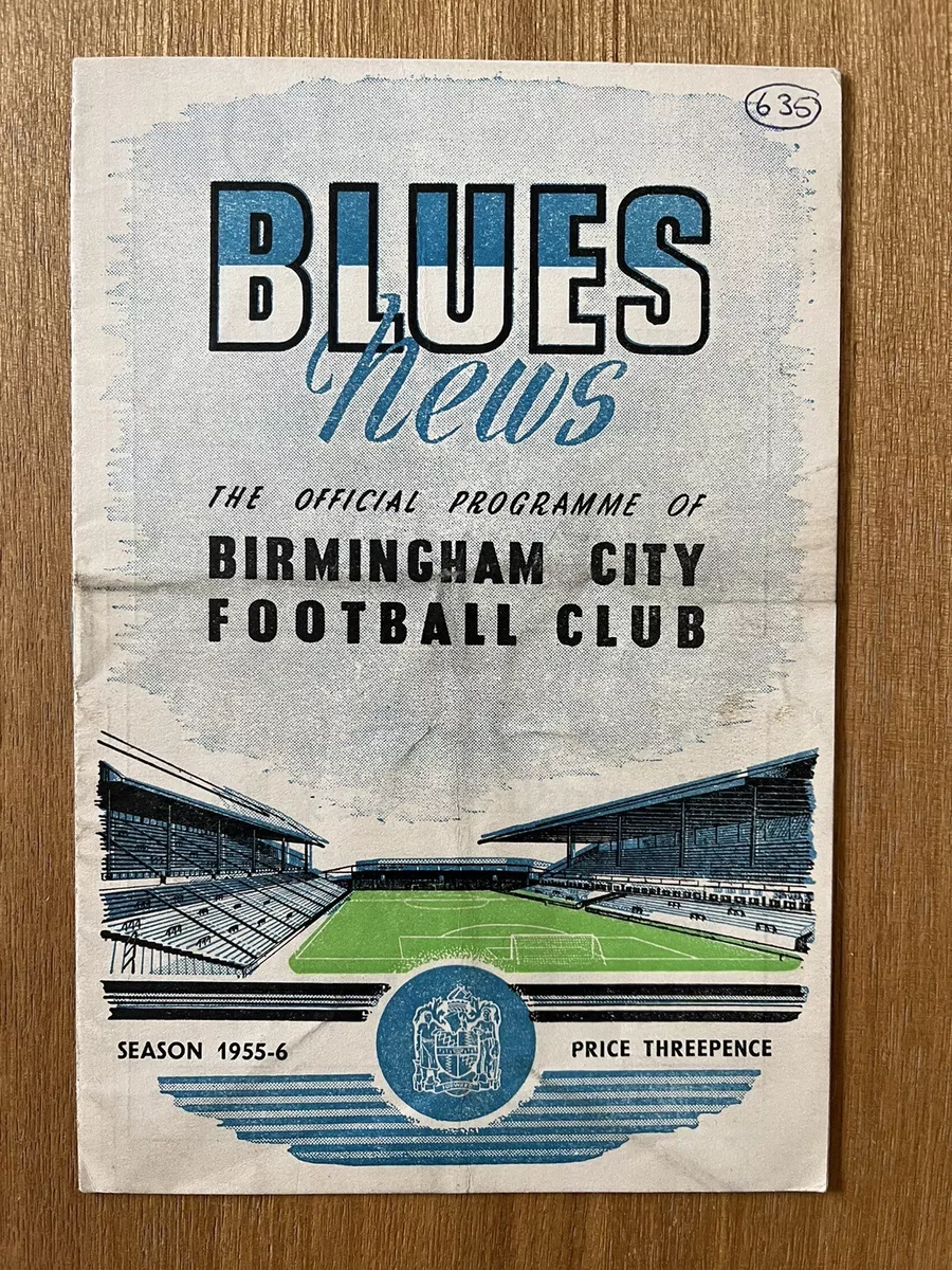 Birmingham City v Wolves FC 1955 56 First Division Football League Programme