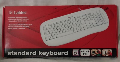 Labtec PS/2 Wired Standard Keyboard. White 967307-0403