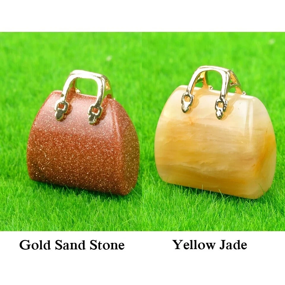 👉 2pz Ciondoli Pietra Naturale 💎 Quarzo Opale Occhio di Tigre Fai da Te 💫 - Immagine 4 di 4