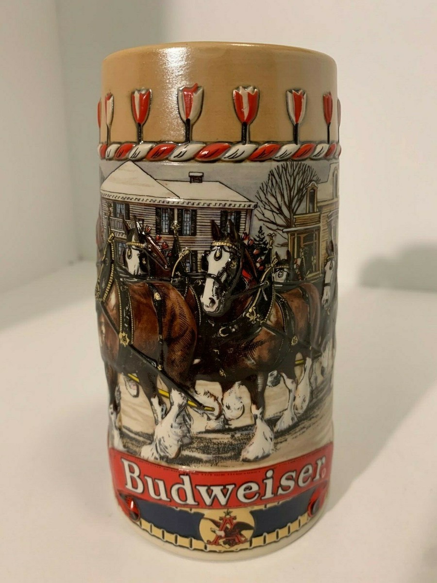 1986 Budweiser Holiday Stein | eBay