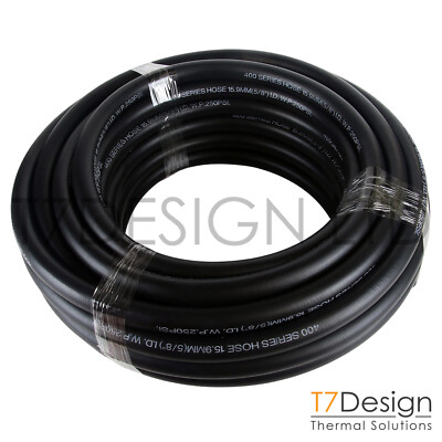 AN10 Push Lock Rubber Hose Pipe -10 JIC 1 Meter Black - T7Design