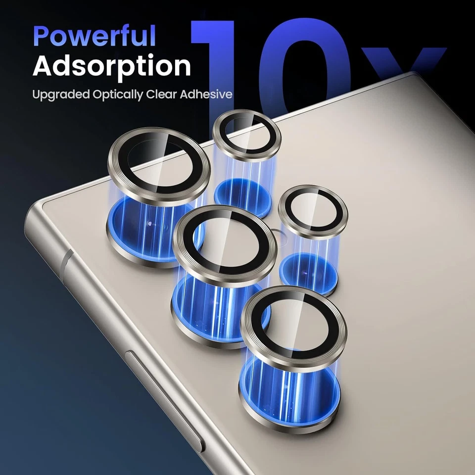 For Samsung Galaxy S24 Ultra S24 Plus Metal Rings Camera Lens Protector Cover - Image 4 of 4