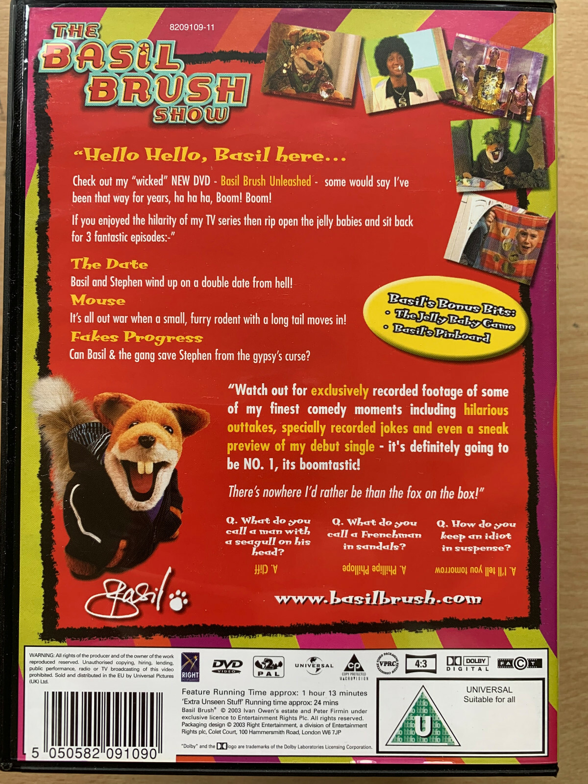 Basil Brush Unleashed (DVD, 2003) for sale online eBay