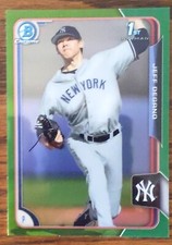 2015 Bowman Draft Chrome 1st Jeff Degano /99 Green refractor #44 Yankees