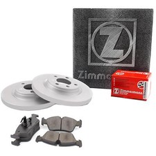 ZIMMERMANN Bremsscheiben Voll hinten + Bremsbeläge für Audi A4 8D2 B5 8D5