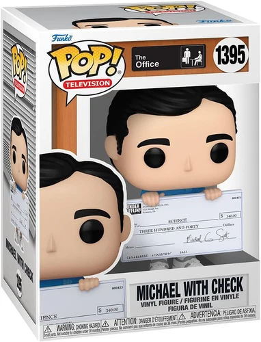 Funko Pop! Television: The Office - Michael with Check Figure #1395 + Protector