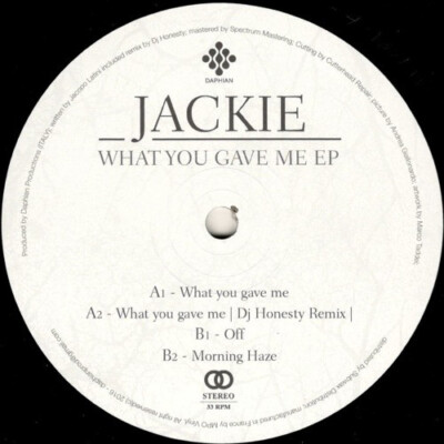Jackie - What You Gave Me EP (12'', EP) (Near Mint (NM or M-)) - 1285336521